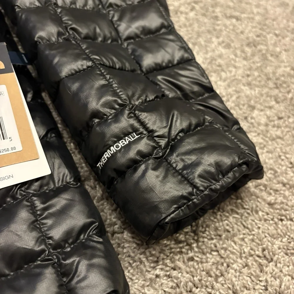 NEW The North Face Thermoball Hooded Jacket Black Men's XL NFOA8D1N $250 NWT